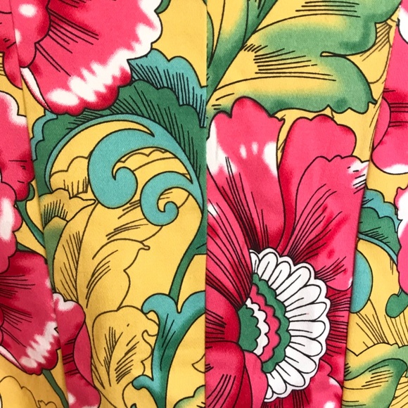 ROBBIE BEE Floral Midi Dress Fit & Flare Sleeveless Cotton Pink Women’s Size 12 - Picture 5 of 16